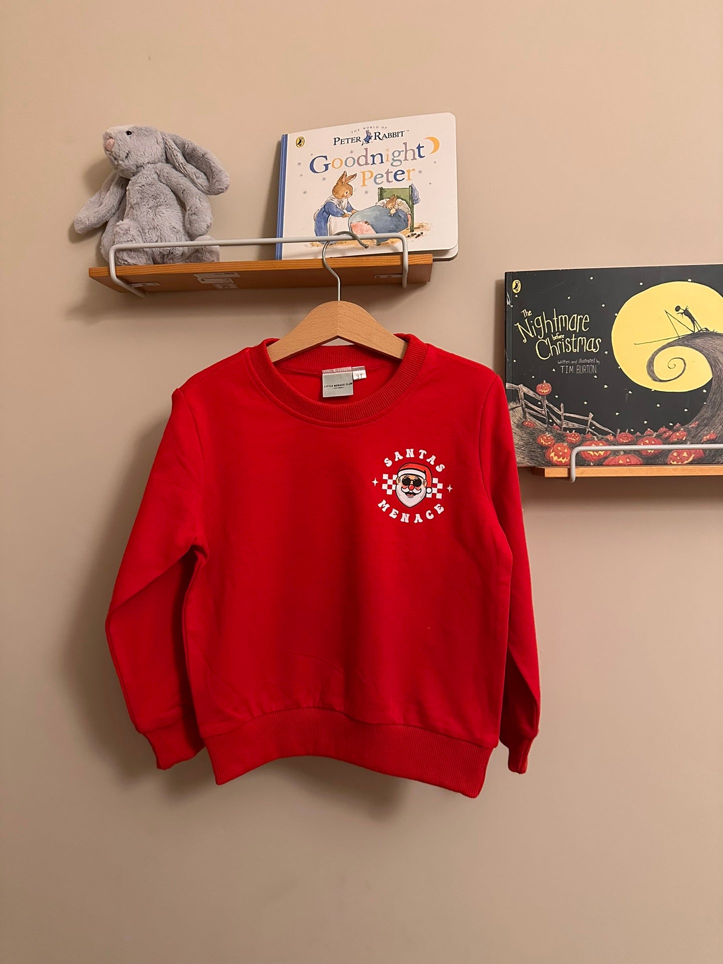 Santas Little Menace Sweatshirt