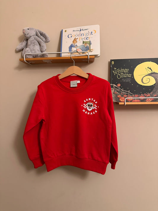 Santas Little Menace Sweatshirt